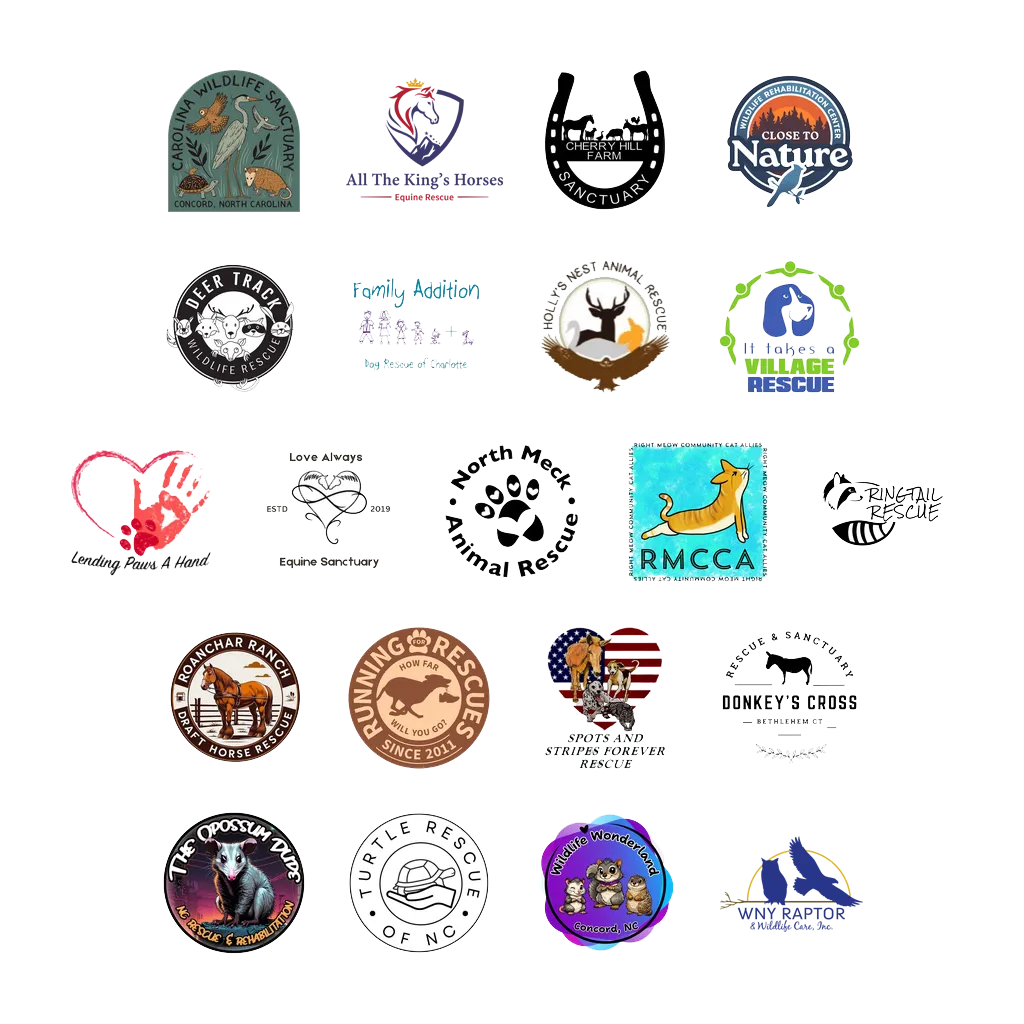 Logos of the twenty-one ELRECS member organizations